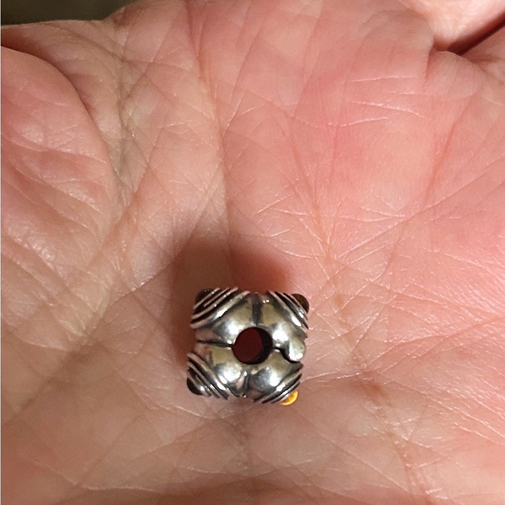 Pandora Brand New Sterling Silver & Citrine ClipCharm - Picture 6 of 8